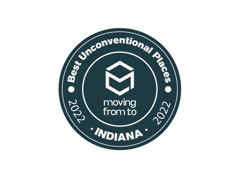moving from to badge featuring best unconventional places in indiana in 2022