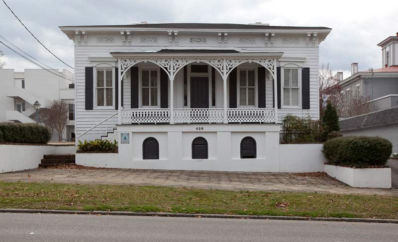 white square shaped house in montgomery