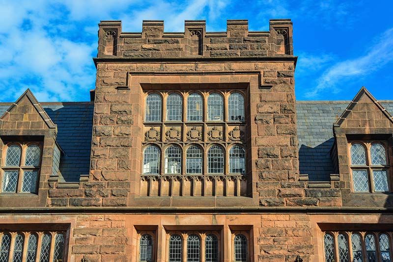 princeton university building in an old baroque style