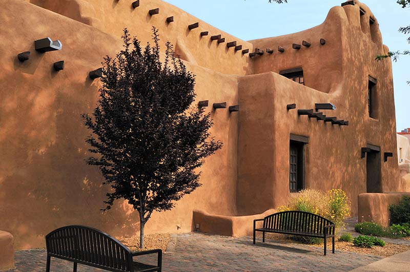  red brick walls architecture santa fe