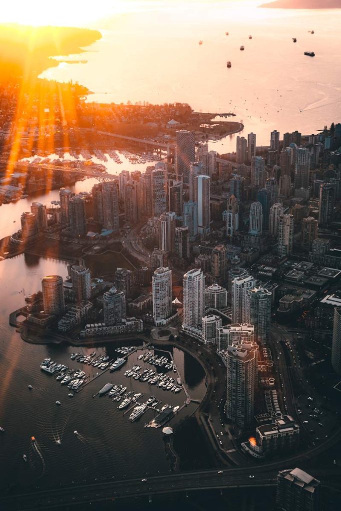 vancouver sunset view 